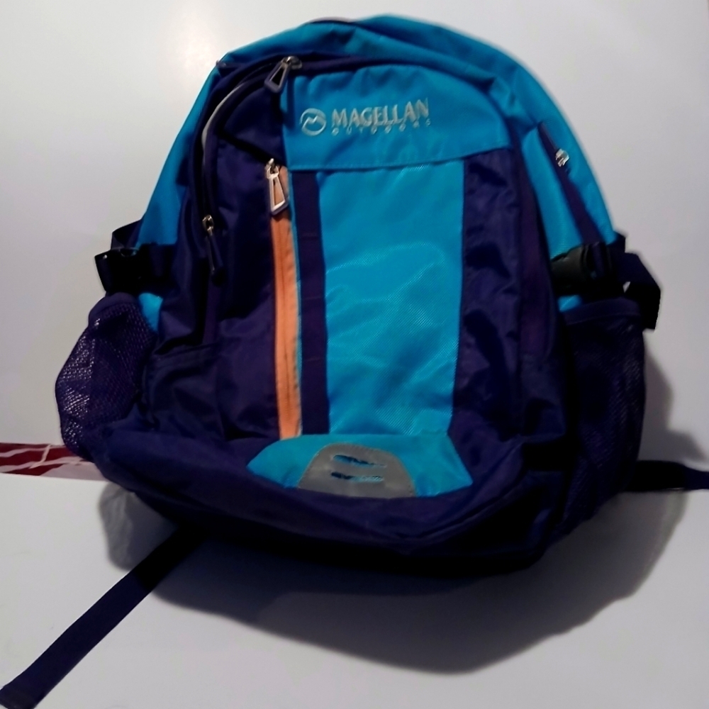 Magellan Outdoors Blue and Purple  Backpack with Structured Design. Very Nice!!